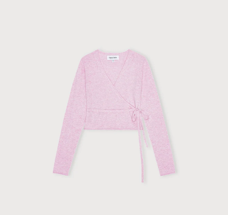 Fine Knit Wrap Cardigan