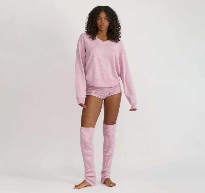 Fine Knit V-Neck Sweater