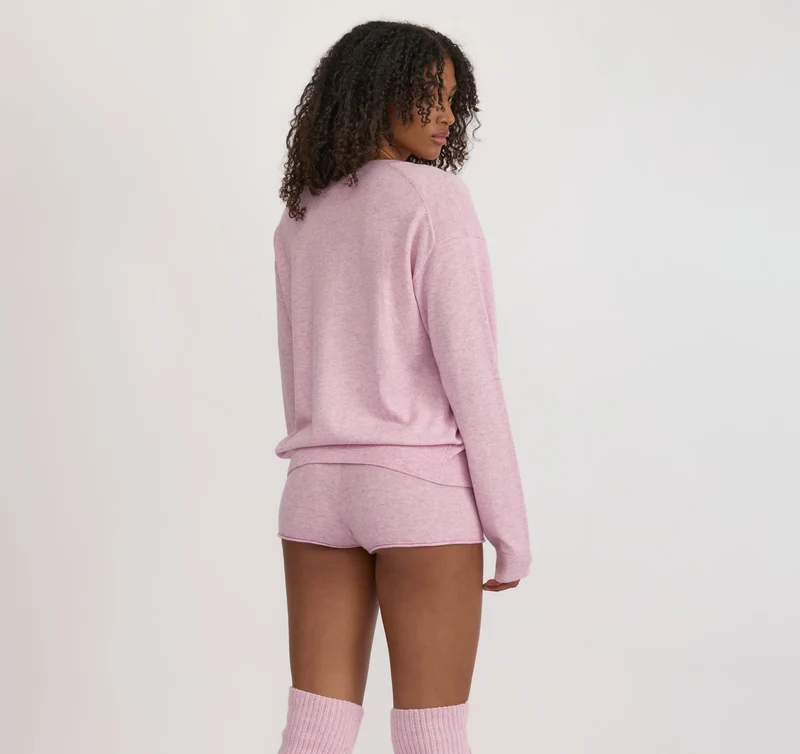 Fine Knit V-Neck Sweater