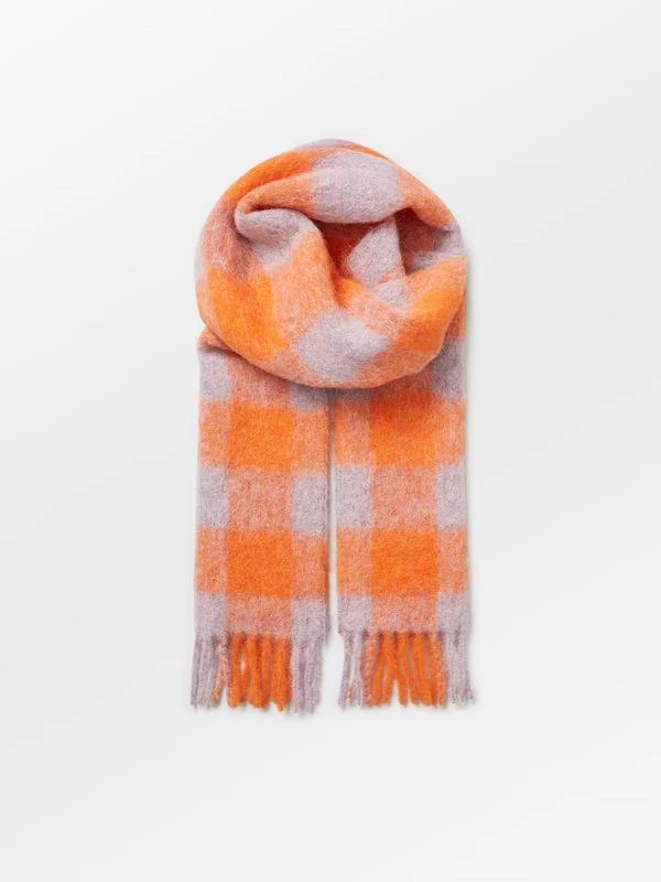 Check Mincho Orchid Pink Scarf