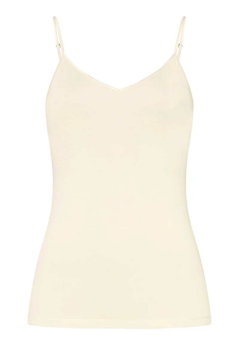 Pure Silk Spaghetti Top | pale cream 071716-070116