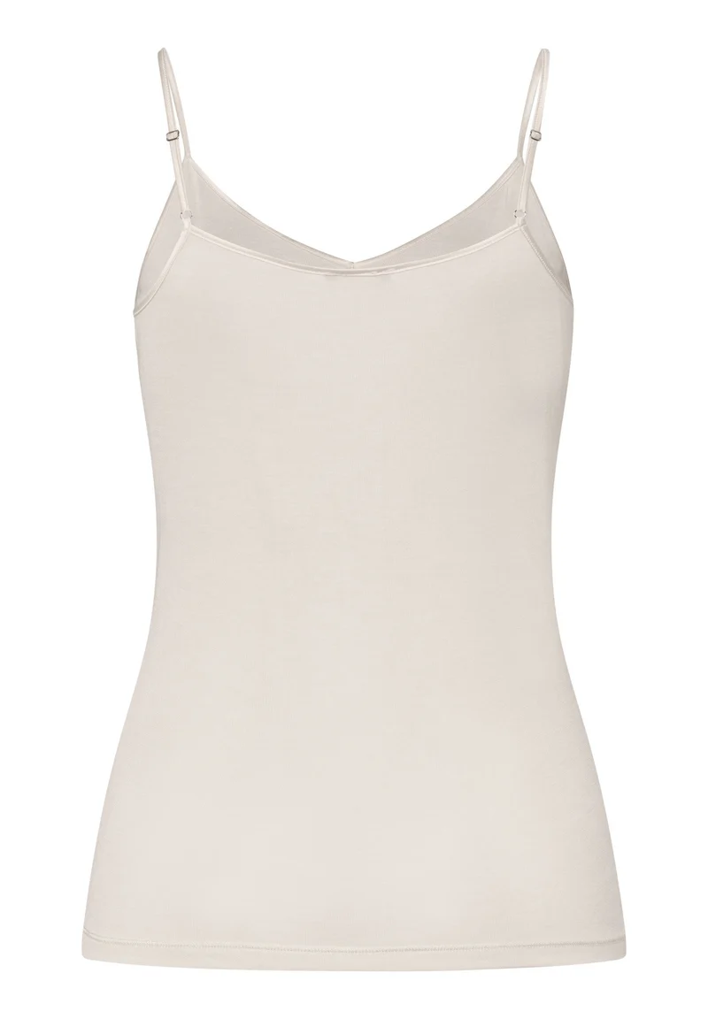 Pure Silk Spaghetti Top | pale cream 071716-070116