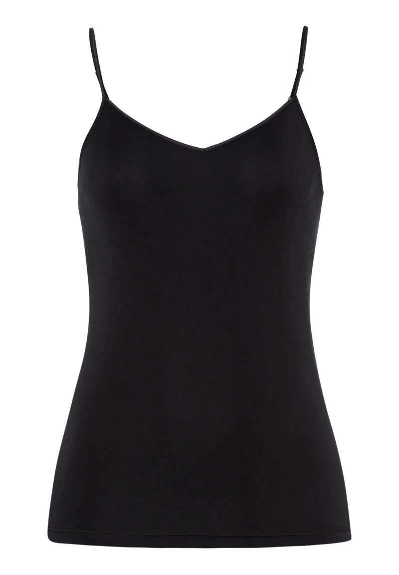 Pure Silk Spaghetti Top | black 071716-070019