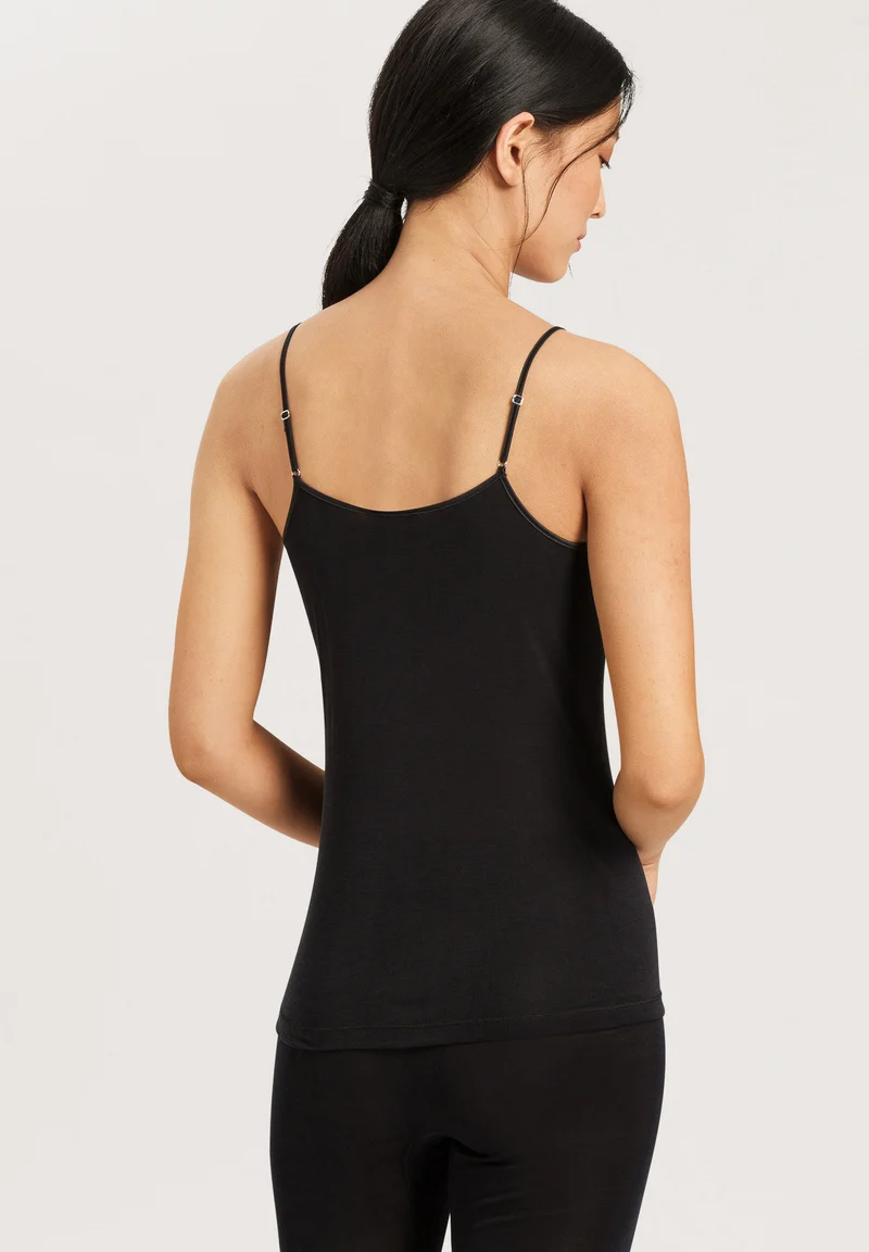 Pure Silk Spaghetti Top | black 071716-070019