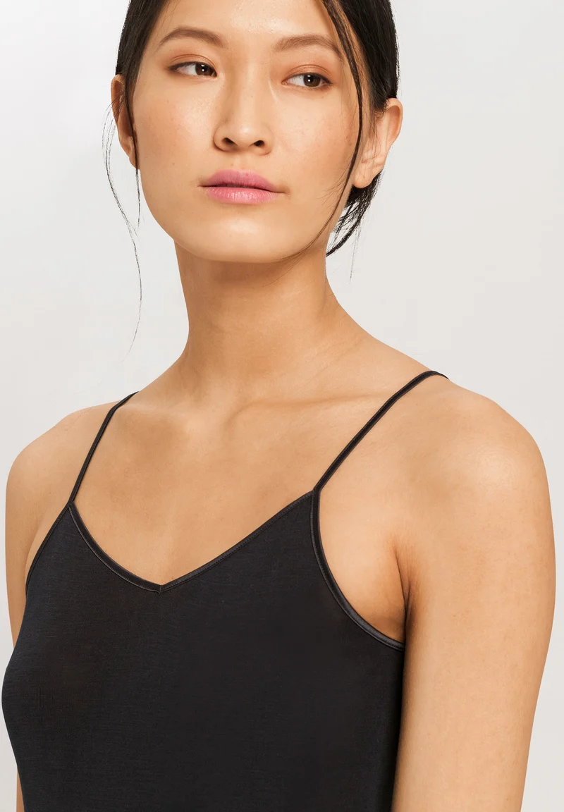 Pure Silk Spaghetti Top | black 071716-070019