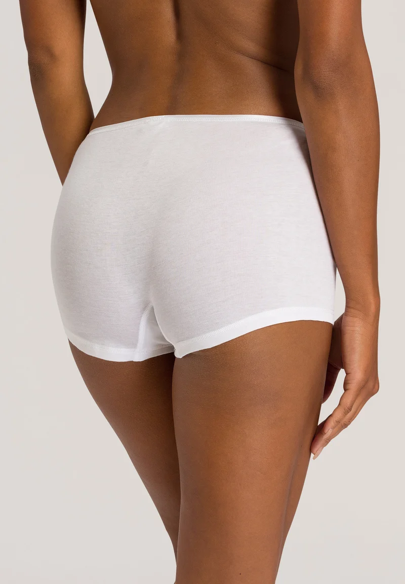 Cotton Seamless Shortleg Pants | white 071631-070101