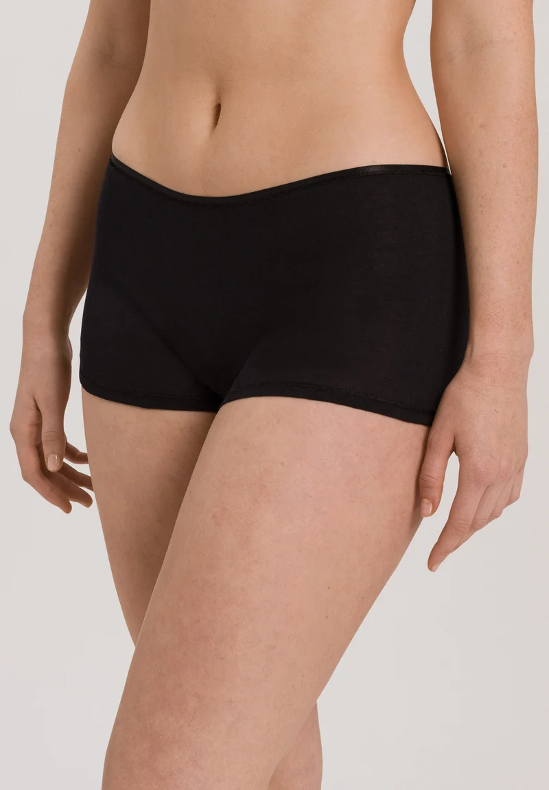 Cotton Seamless Shortleg Pants | black 071631-070019