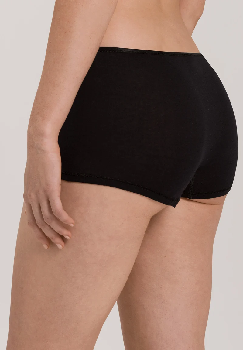 Cotton Seamless Shortleg Pants | black 071631-070019