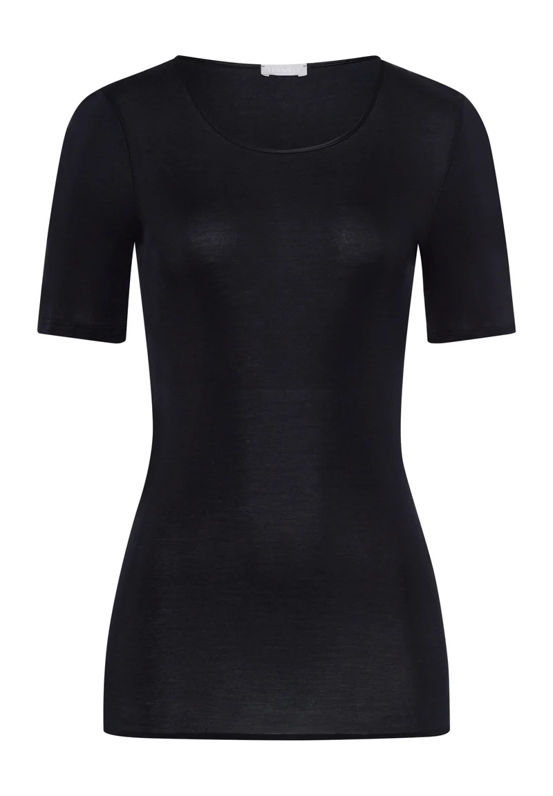 Cotton Seamless S/SLV Shirt | black 071630-070019