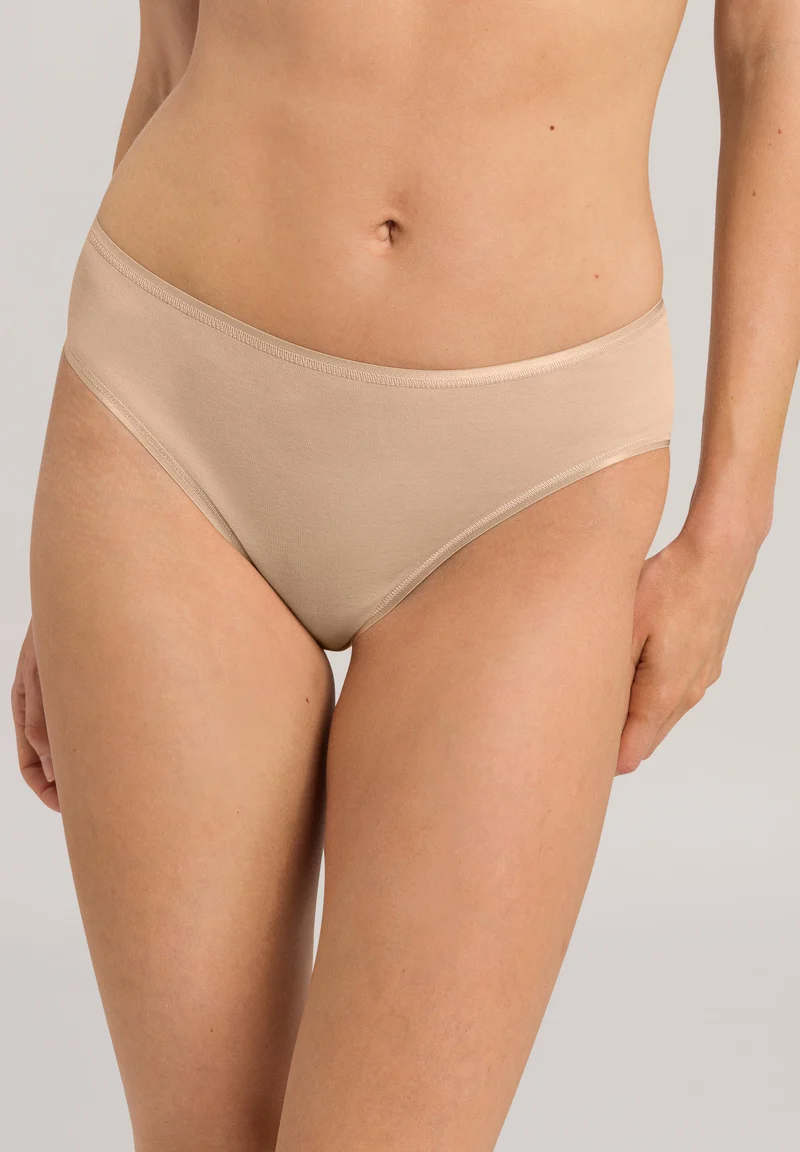 Cotton Seamless Midi Briefs | beige 071626-070274