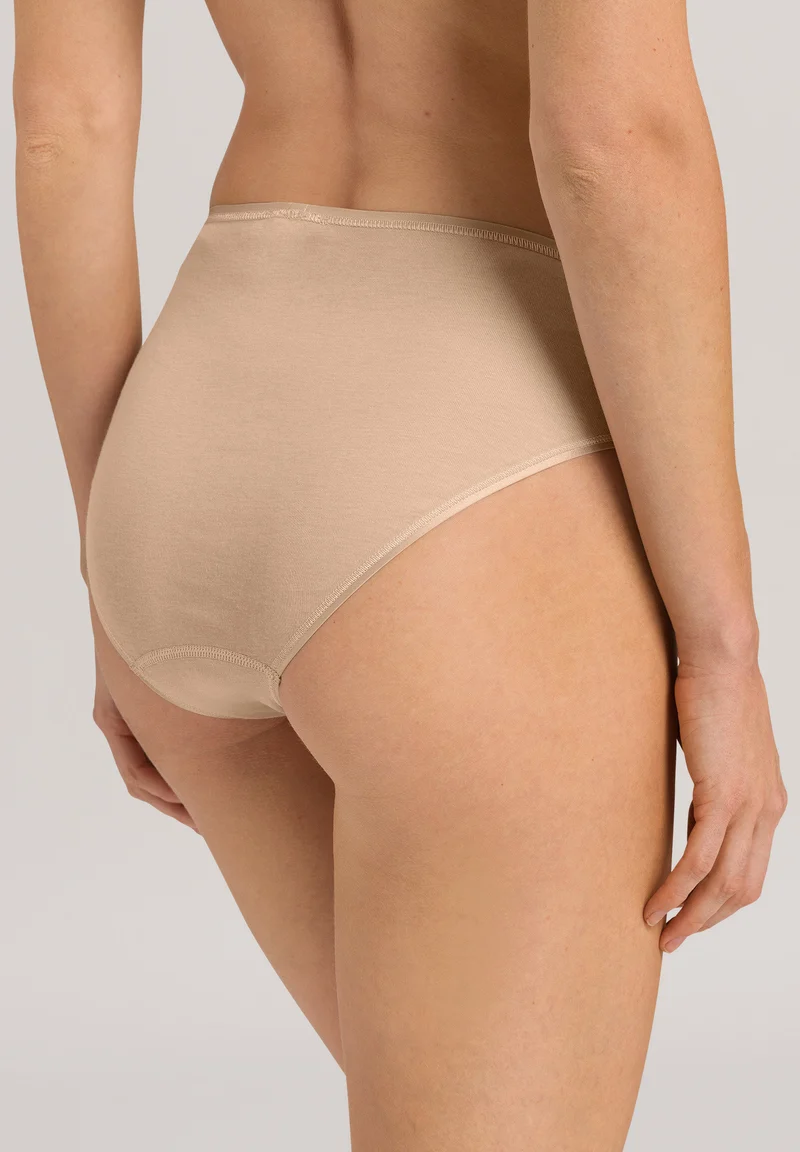Cotton Seamless Midi Briefs | beige 071626-070274