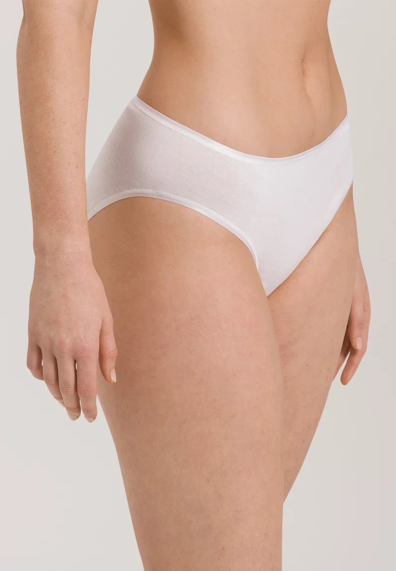 Cotton Seamless Midi Briefs | white 071626-070101