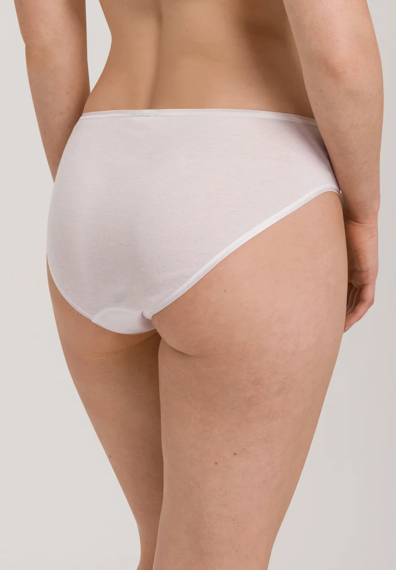 Cotton Seamless Midi Briefs | white 071626-070101