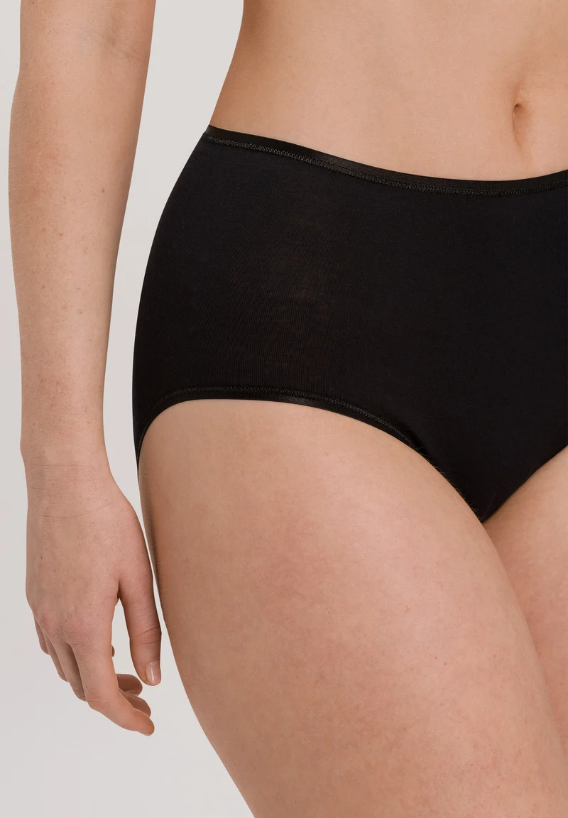 Cotton Seamless Maxi Briefs | black 071625-070019
