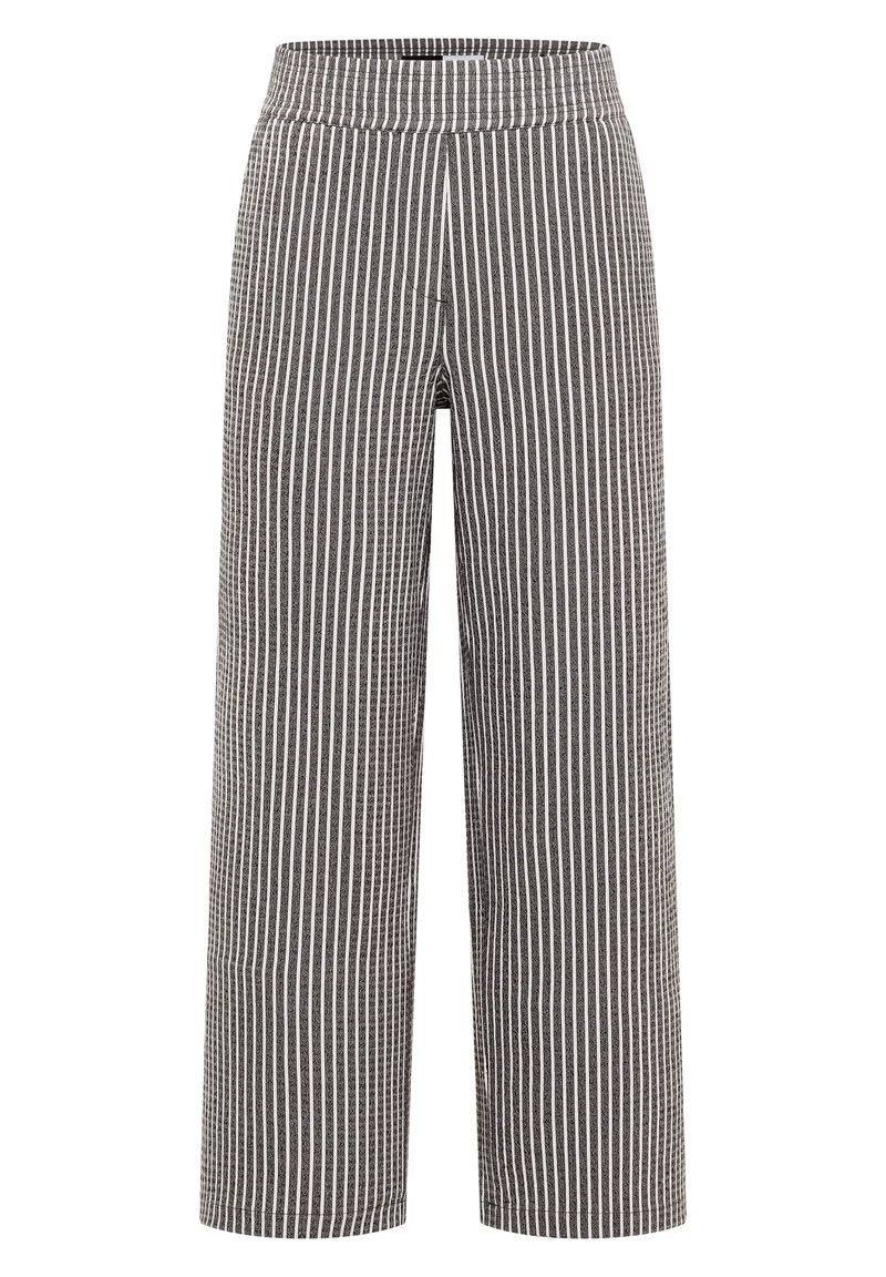 7/8 Wide Leg Hose in Seersucker-Qualität