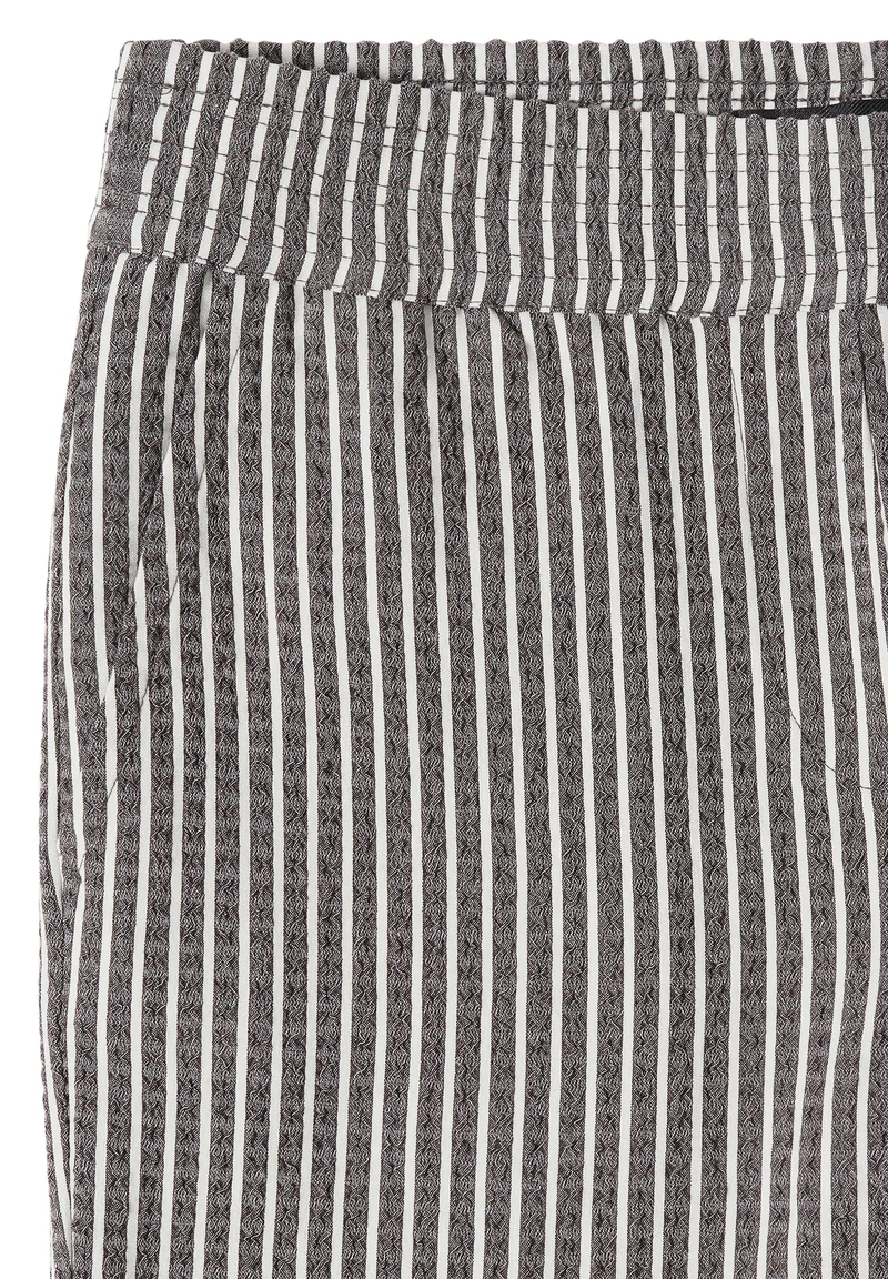 7/8 Wide Leg Hose in Seersucker-Qualität