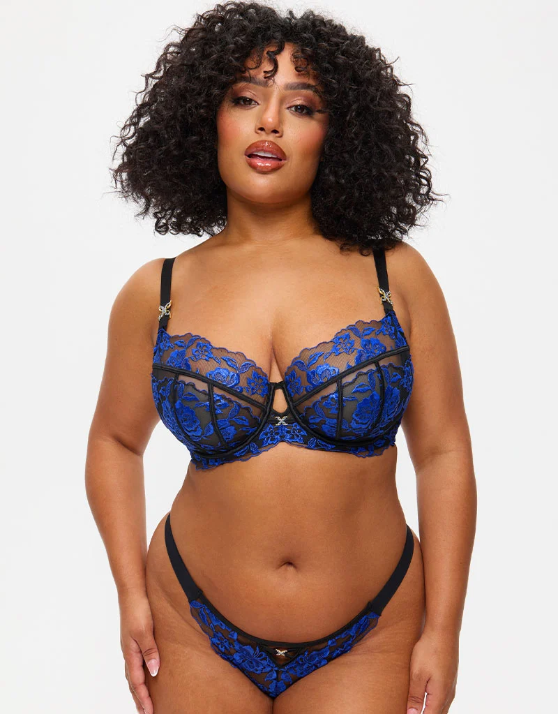 Ann Summers Endless Attraction Thong Black/Blue