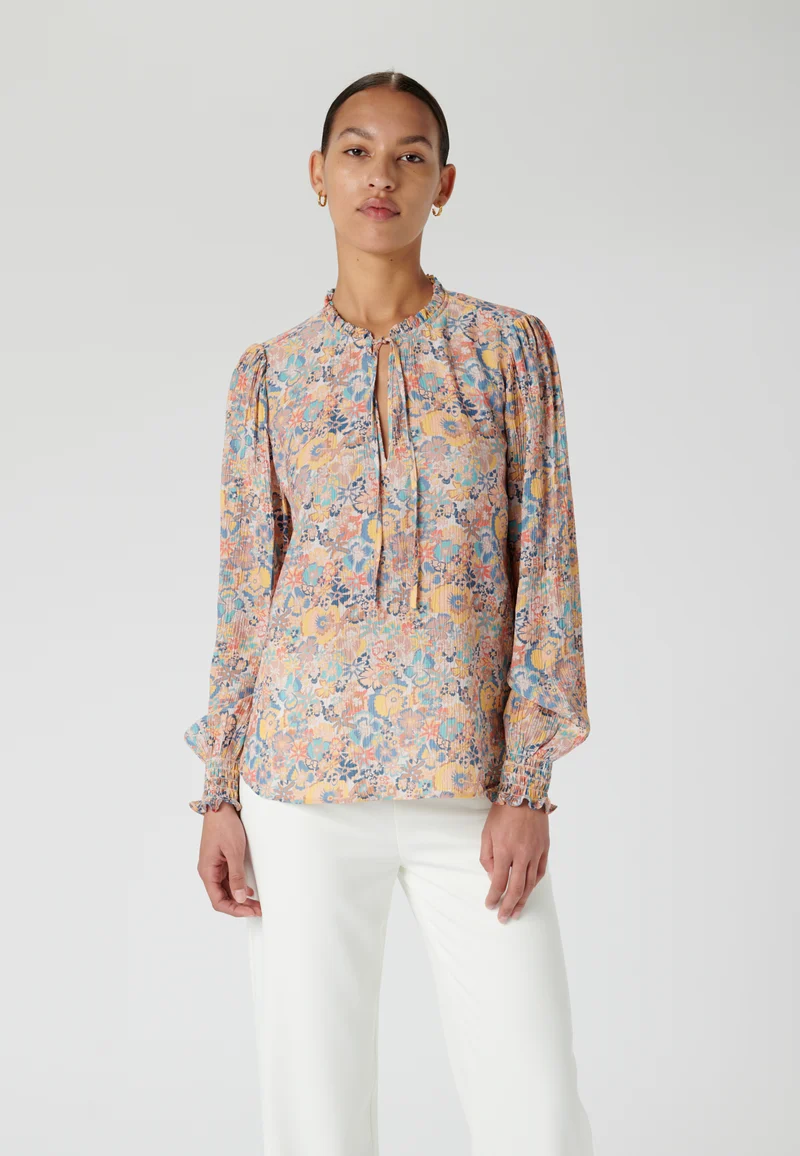 Ina Freesia Peacock Blouse