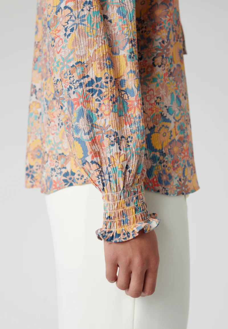 Ina Freesia Peacock Blouse