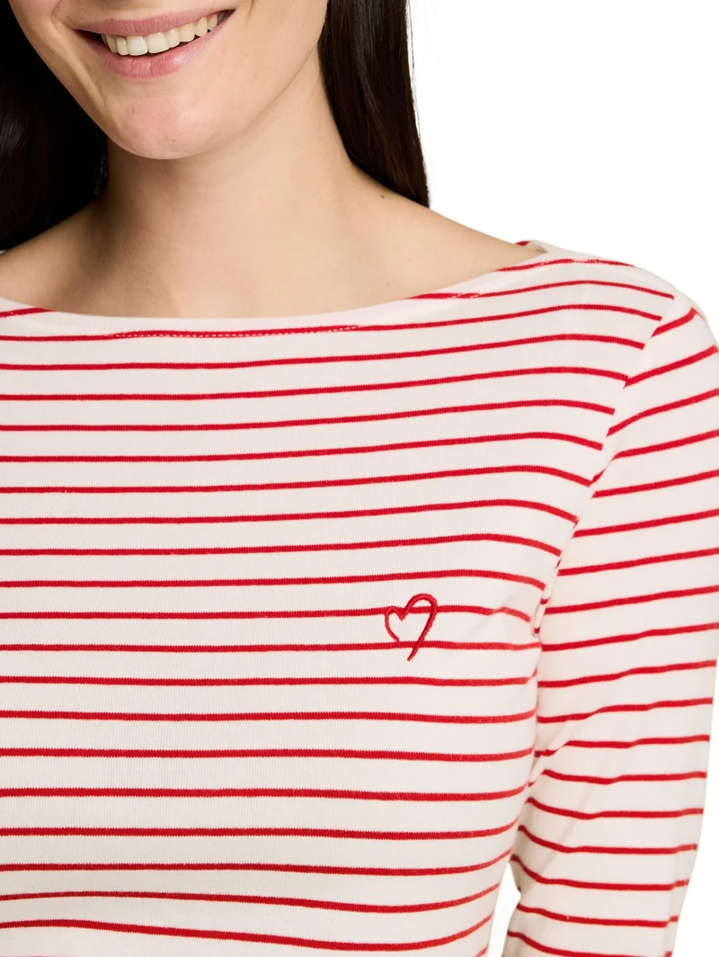 Langarmshirt mit Streifenmuster
