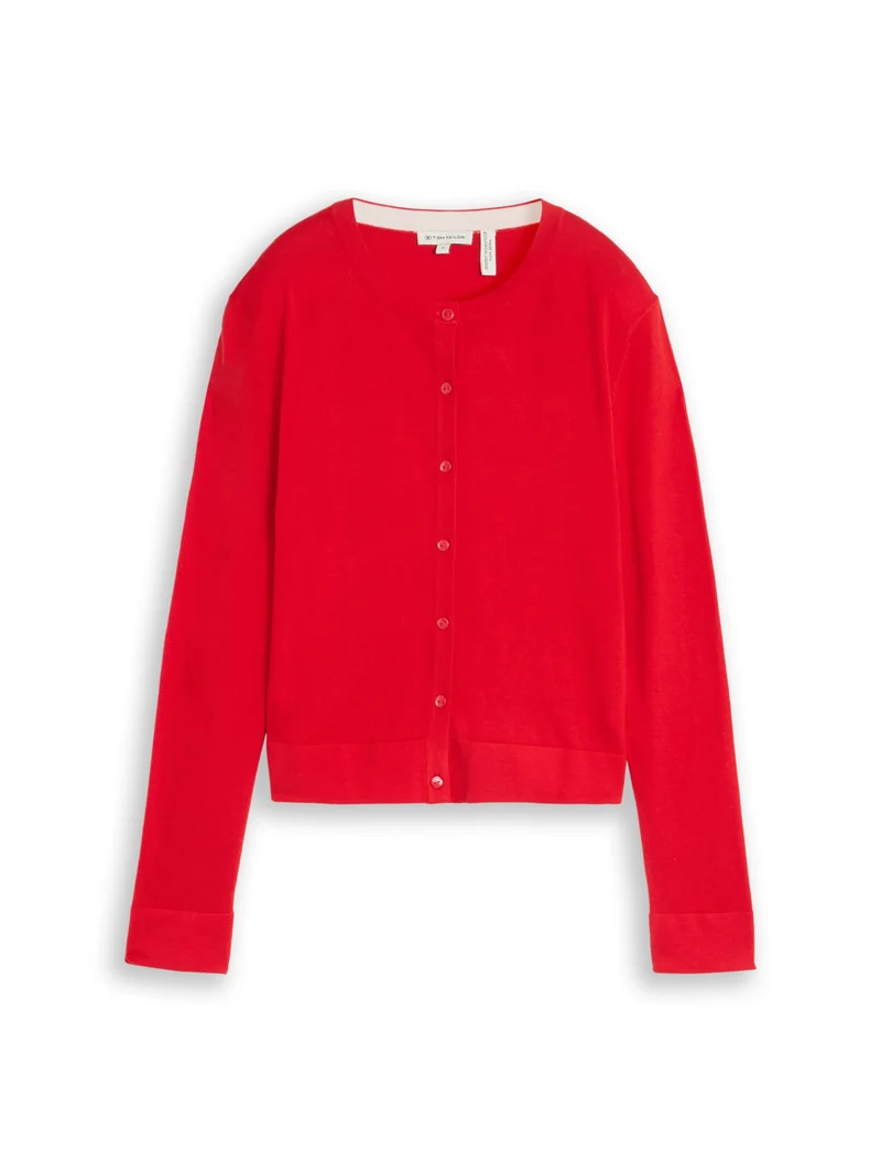 Cardigan mit Seidenanteil