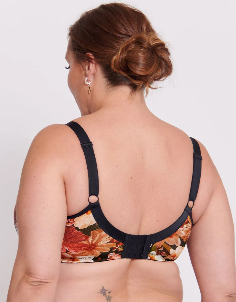 Adella Athena Aura Full Cup Side Support Bra Autumn Floral Print