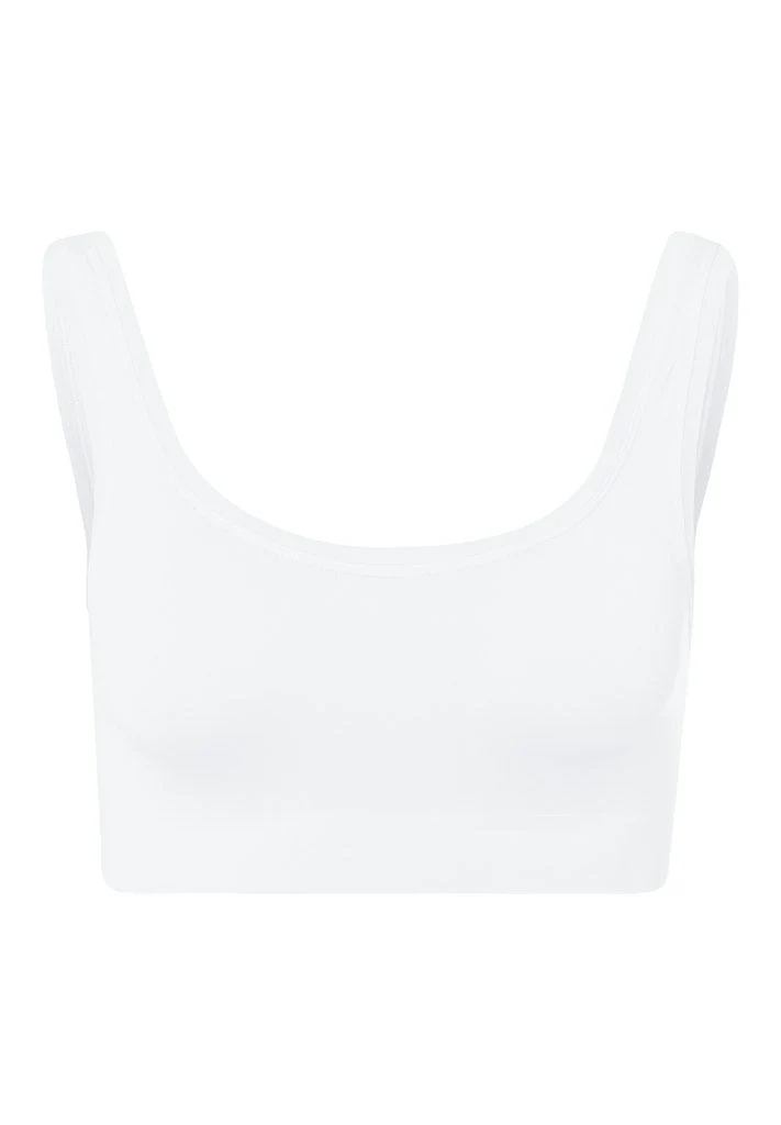 Touch Feeling Crop Top White