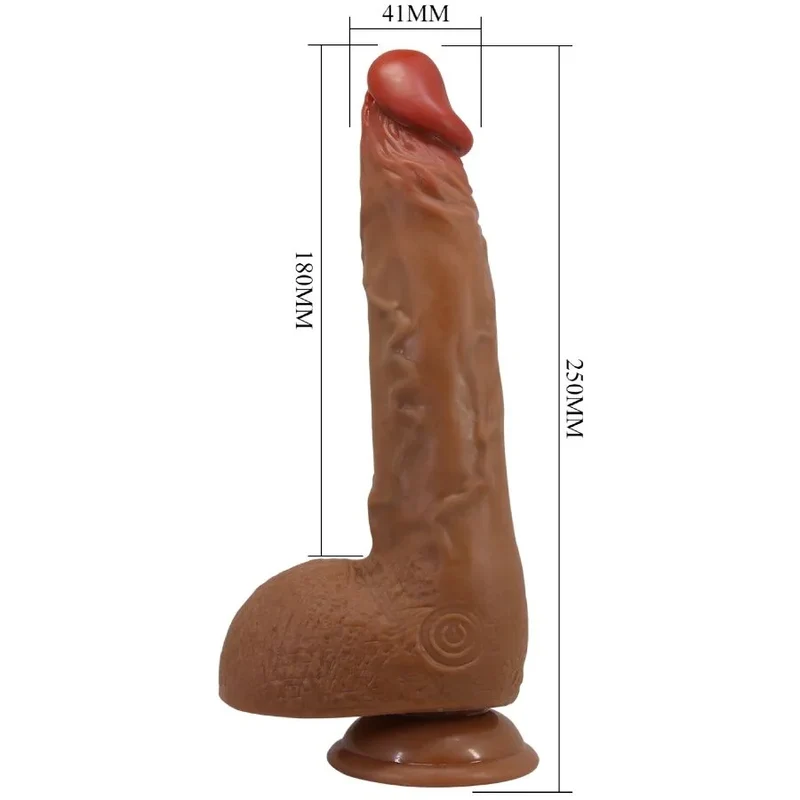 BAILE - SCHÖNER WILKS 5 EINSTELLUNGEN REALISTISCHER VIBRATOR 25 CM MULATO