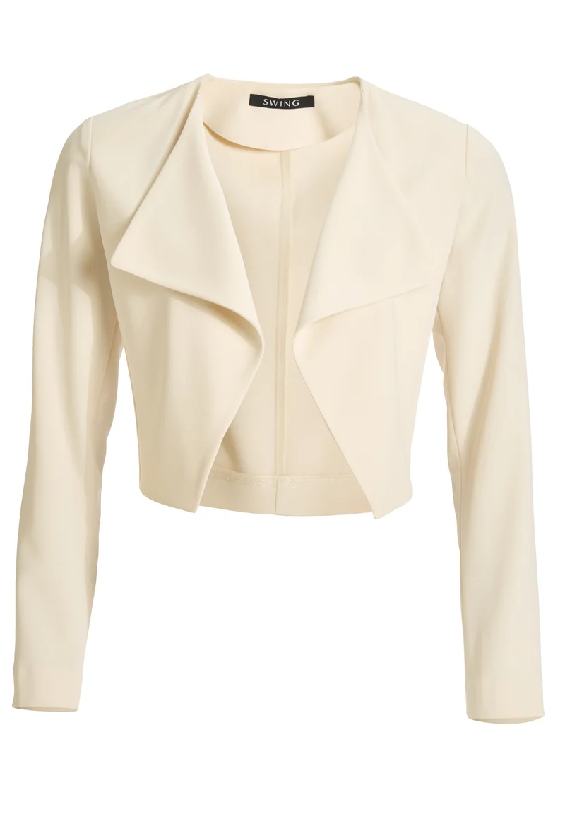 Verkürzter Blazer aus Webware