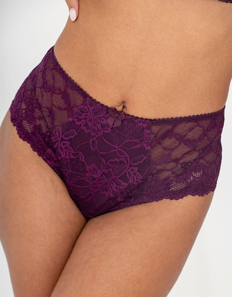 Charnos by Pour Moi Rosalind Brief Plum Purple