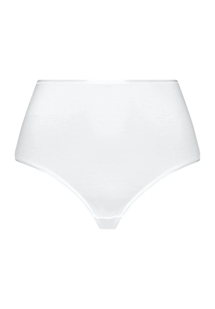 Cotton Seamless Maxi Briefs White
