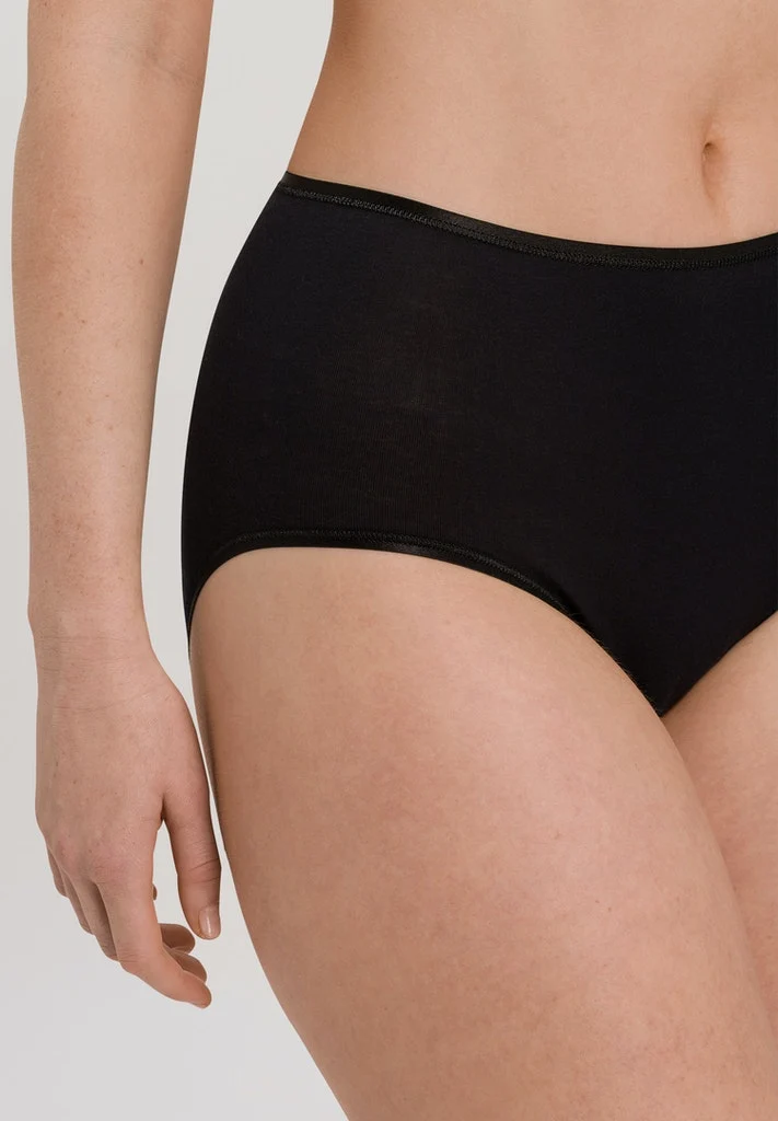 Cotton Seamless Maxi Briefs Black