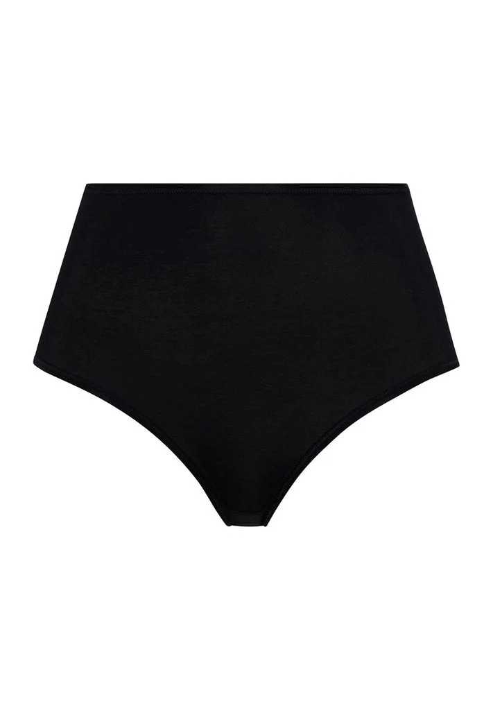 Cotton Seamless Maxi Briefs Black