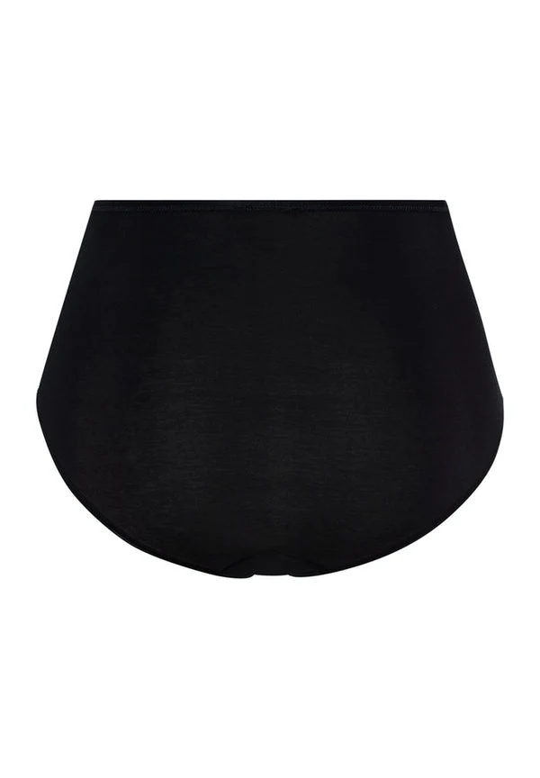 Cotton Seamless Maxi Briefs Black