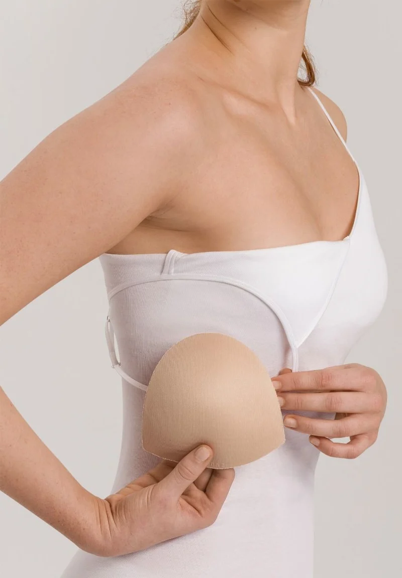 Cotton Seamless Padded Spaghetti Top White