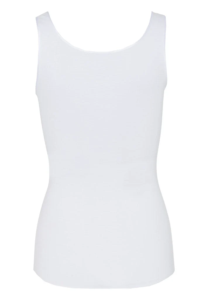 Cotton Seamless Tank Top White