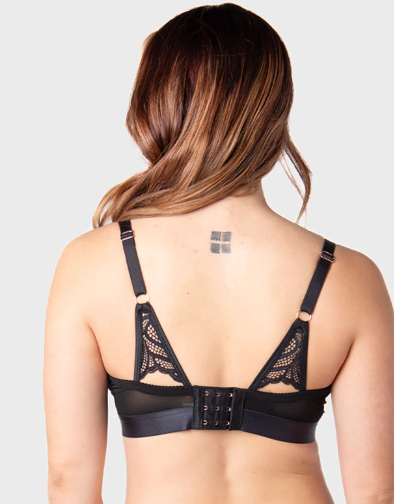 Hot Milk Warrior 2.0 Non Wired Nursing Bra Black