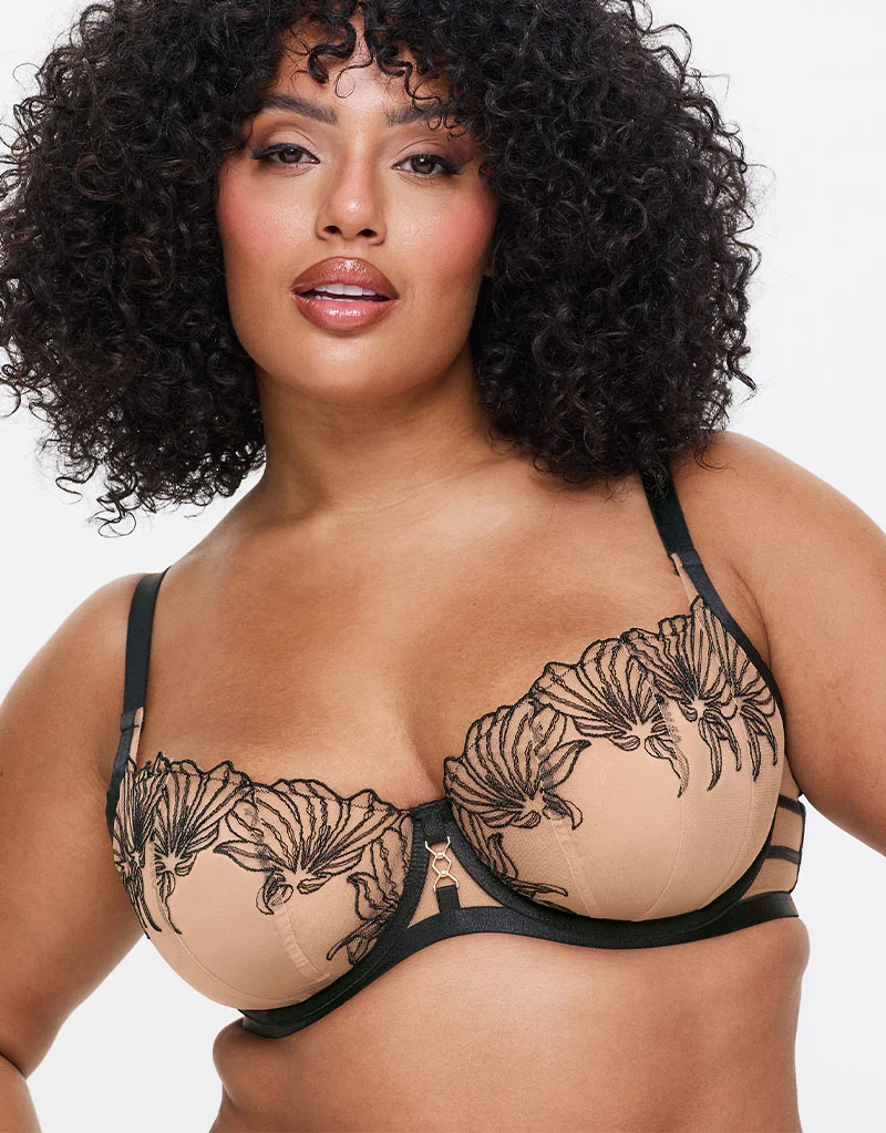 Ann Summers Incensing Balcony Bra Black