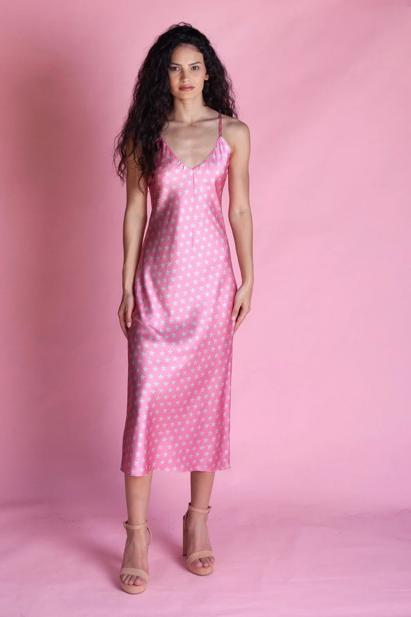 Lucy's Blushing Stars Midi Slip