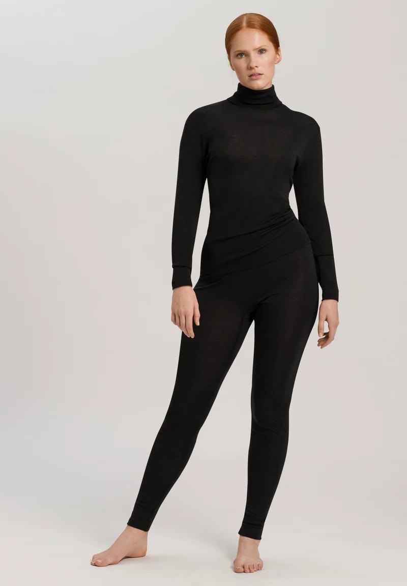 Woolen Silk Leggings | black 071422-070018