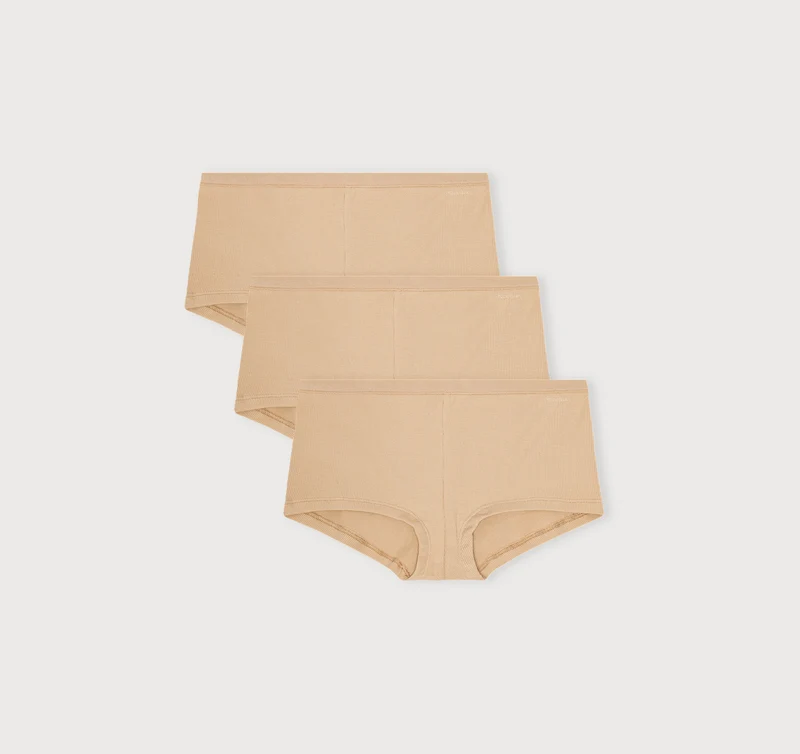 Core Rib Shorty 3-Pack