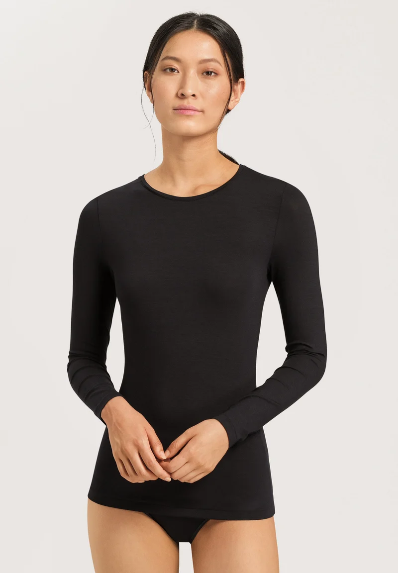 Soft Touch L/SLV Shirt | black 071259-070019