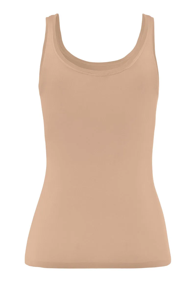 Touch Feeling Tank Top | beige 071814-070274