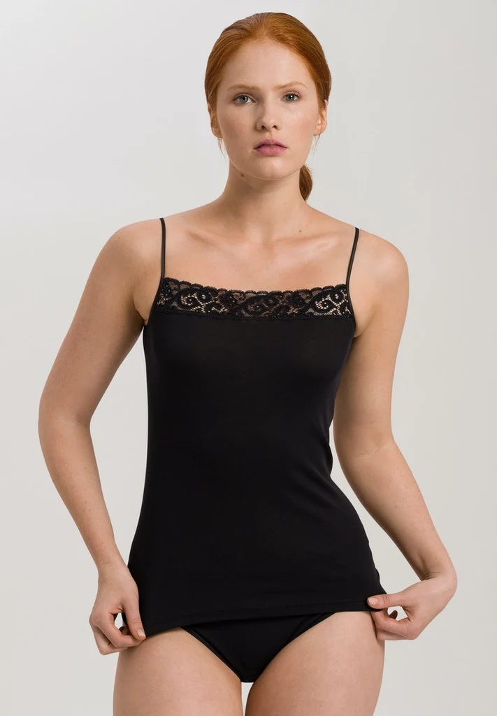 Moments Spaghetti Top Black