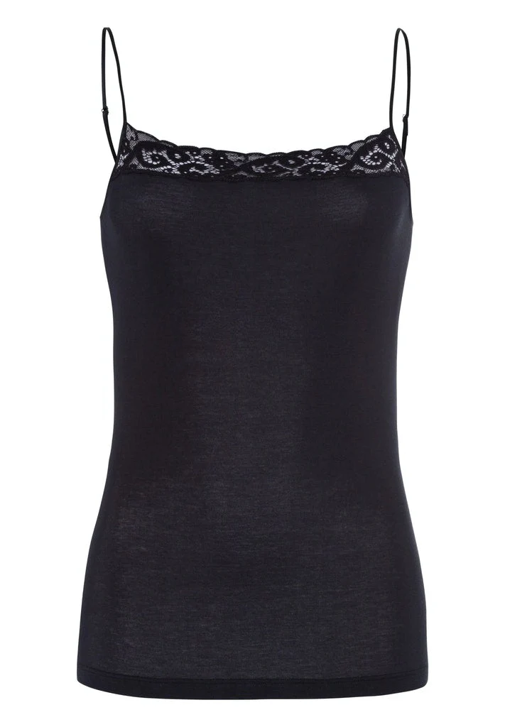 Moments Spaghetti Top Black