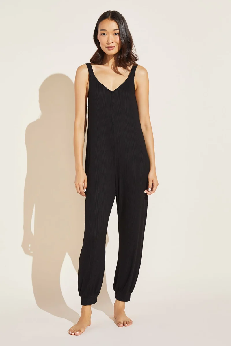 Elon Black Bound Jumpsuit