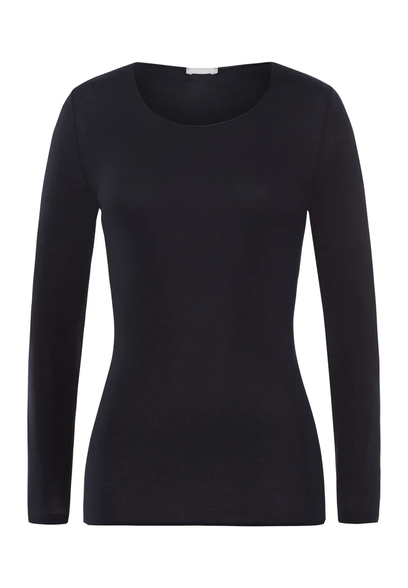 Cotton Seamless L/SLV Shirt | black 071620-070019