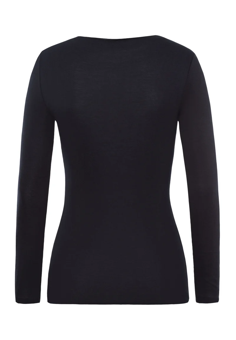 Cotton Seamless L/SLV Shirt | black 071620-070019