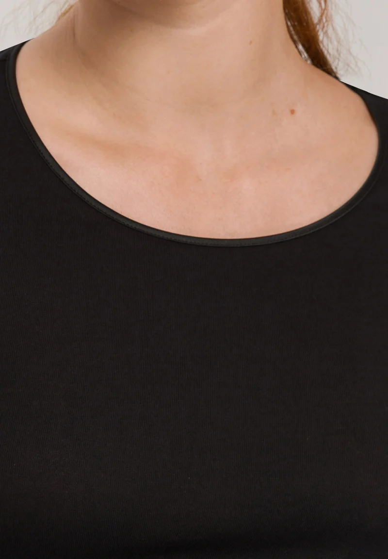 Cotton Seamless L/SLV Shirt | black 071620-070019