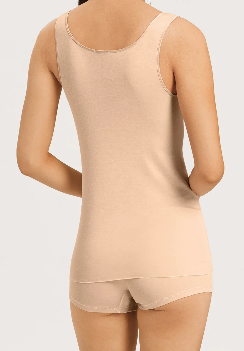 Cotton Seamless Tank Top | beige 071604-070274